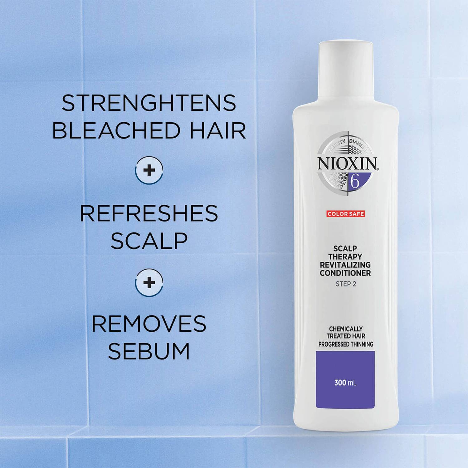 NIOXIN 3-Part System 6 Scalp Therapy Revitalising Conditioner for Chemically Treated Hair with Progressed Thinning 1000ml