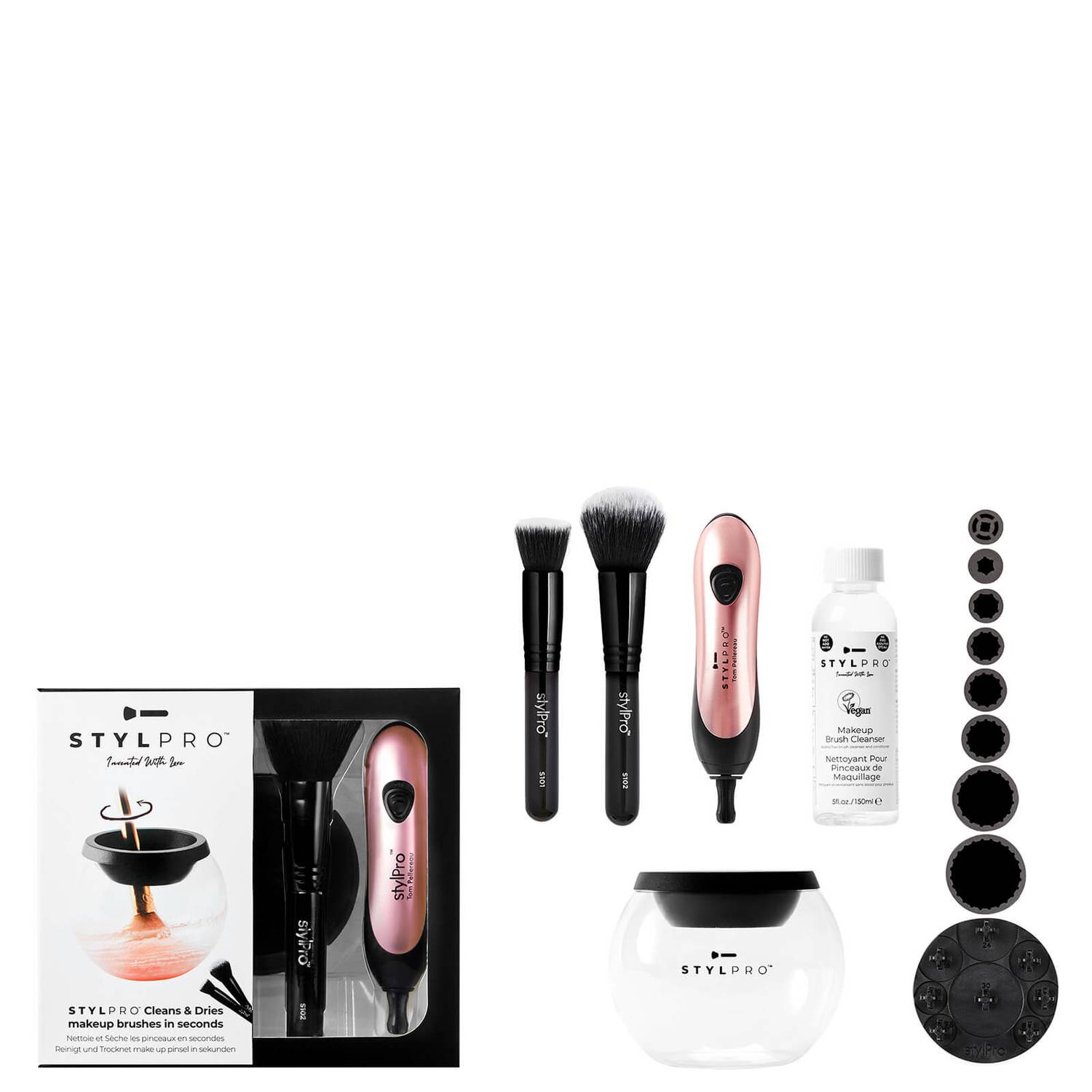 StylPro Brush Cleaner and Dryer Gift Set - Blush (Worth £58.97)