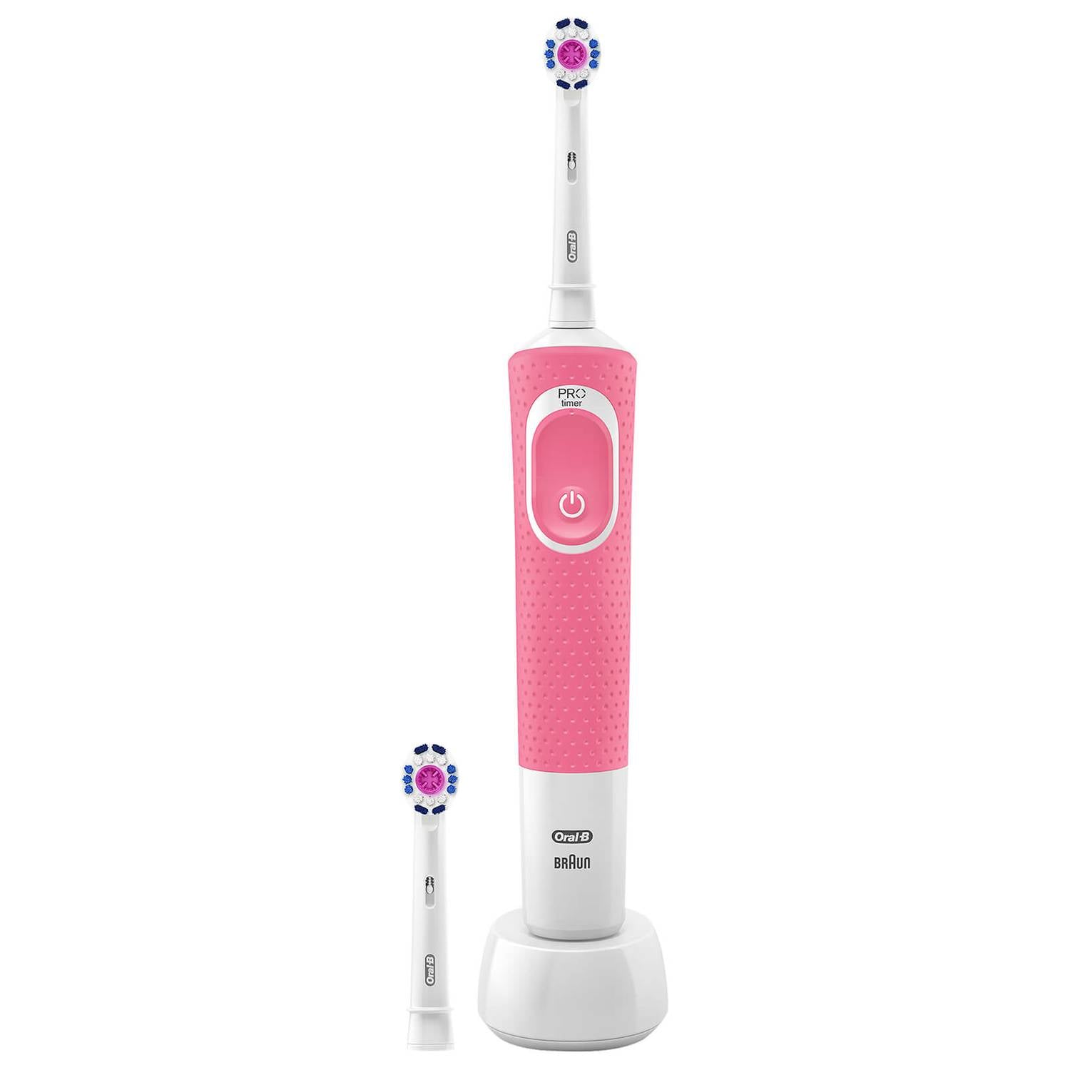 Oral-B Vitality Plus White and Clean Power Handle Electric Toothbrush - Pink