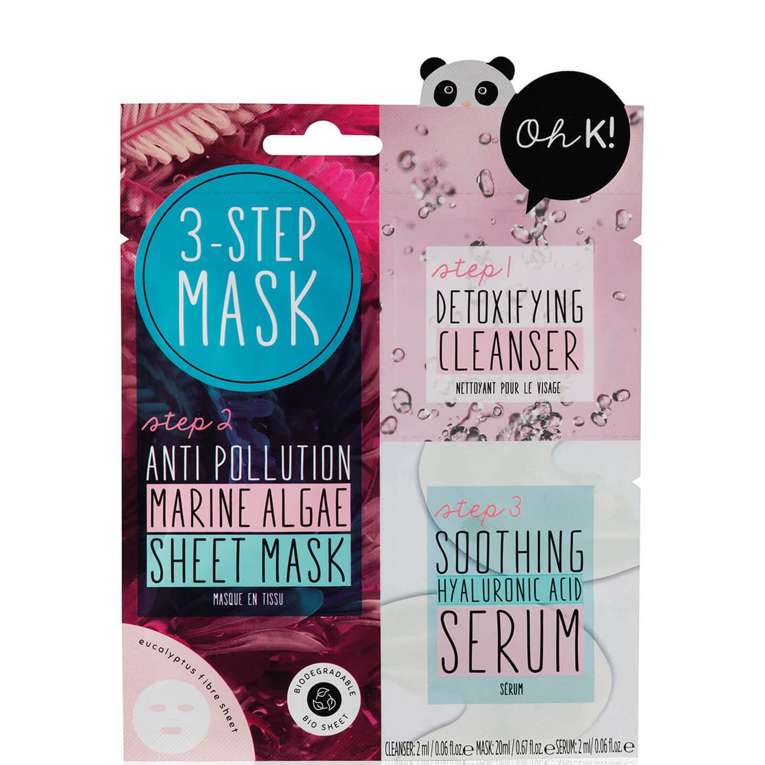 Oh K! 3-Step Anti-Pollution Marine Algae Sheet Mask 24ml