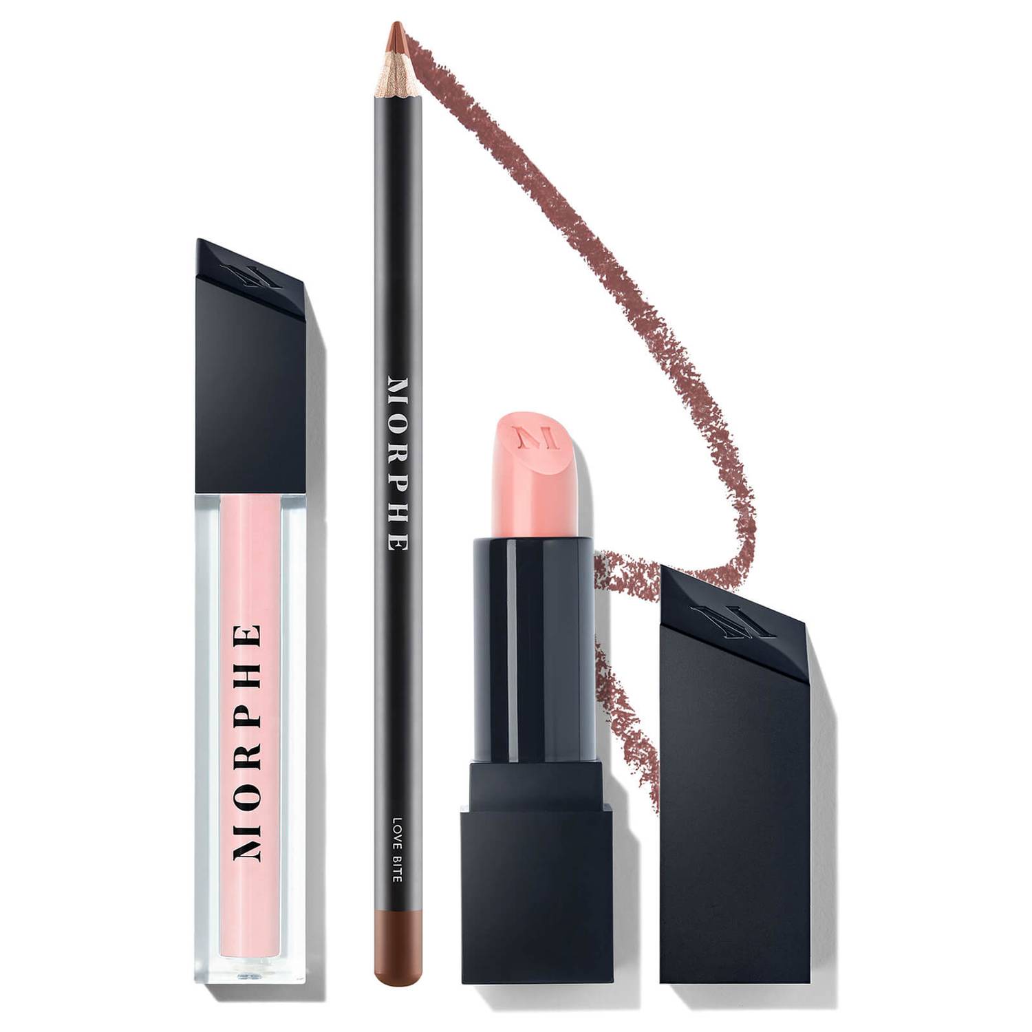 Morphe Out and A Pout Lip Trio - Blushing Nude (Worth £26.50)