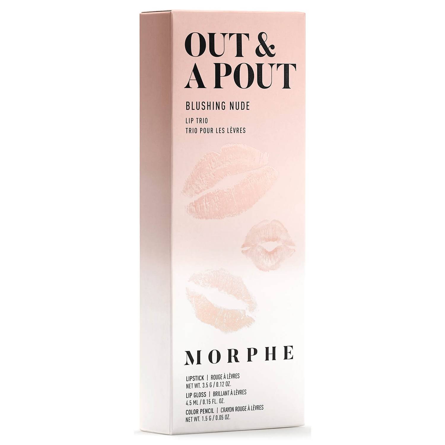 Morphe Out and A Pout Lip Trio - Blushing Nude (Worth £26.50)