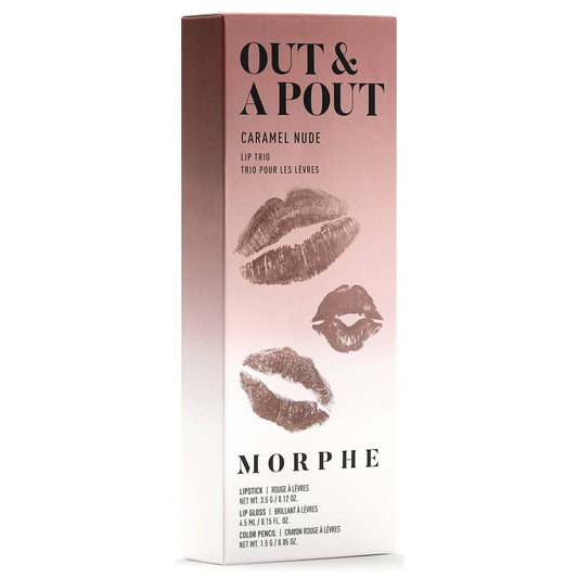 Morphe Out and A Pout Lip Trio - Caramel Nude (Worth £26.50)