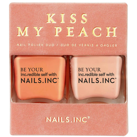 nails inc. Kiss my Peach Nail Varnish Duo 2 x 14ml