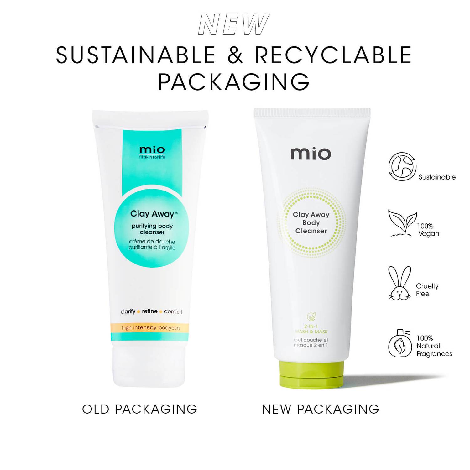 Mio Clay Away Body Cleanser 200ml