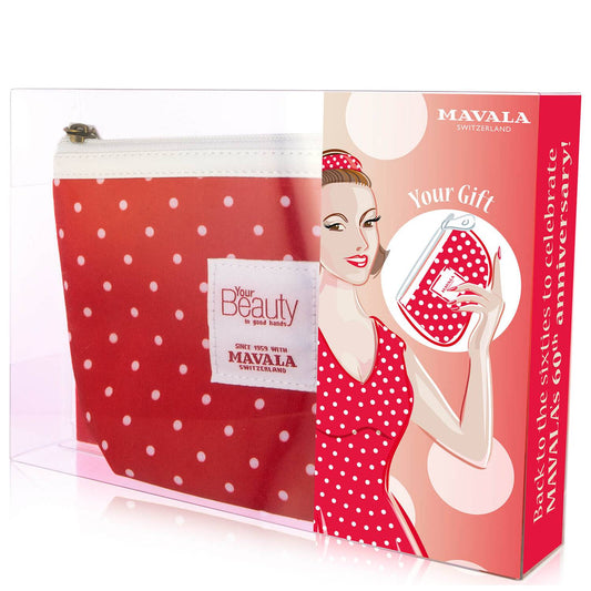 Mavala Anniversary Set with 60's Red Dot Purse (Worth £35.00)