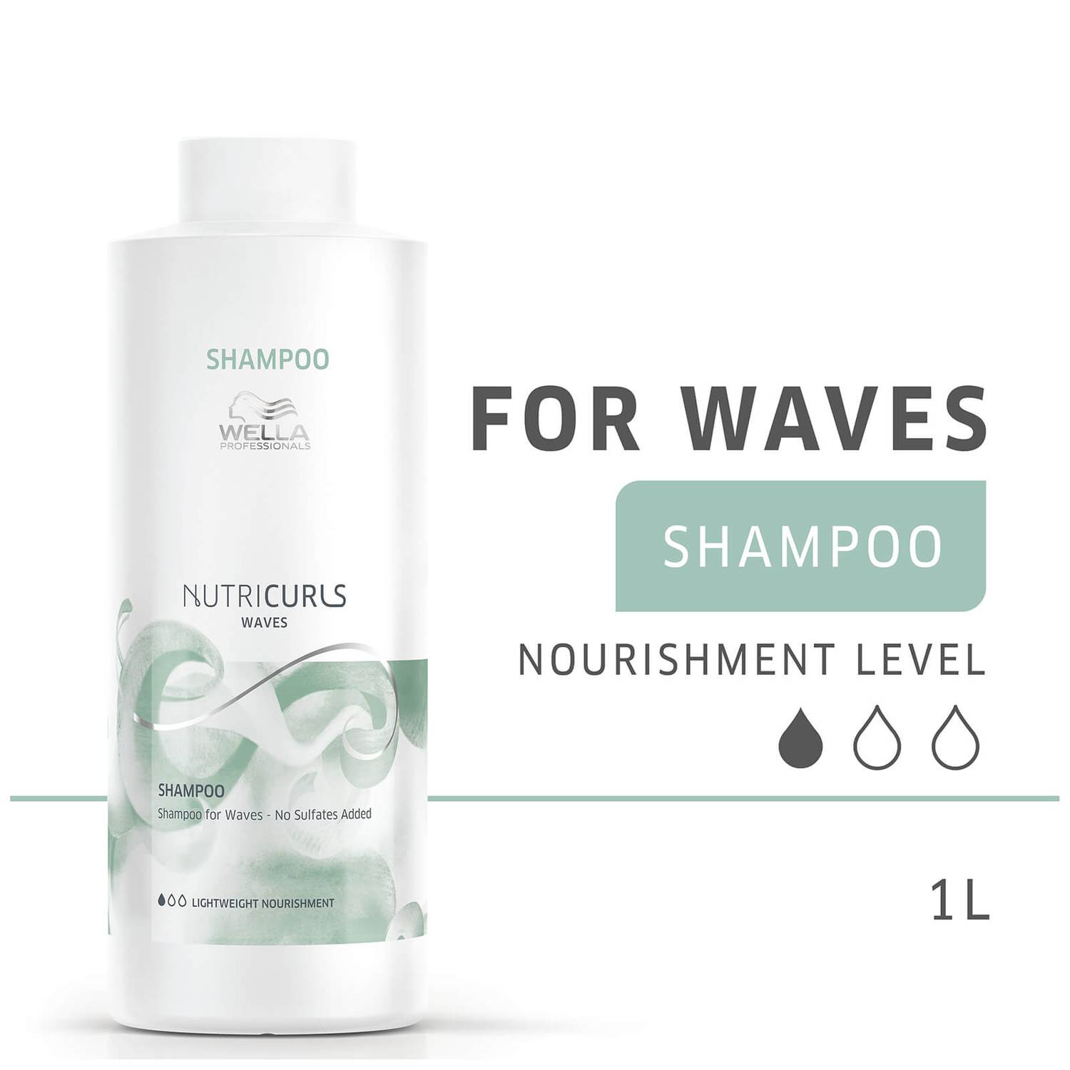 Wella Professionals Nutricurls Shampoo for Waves 1000ml