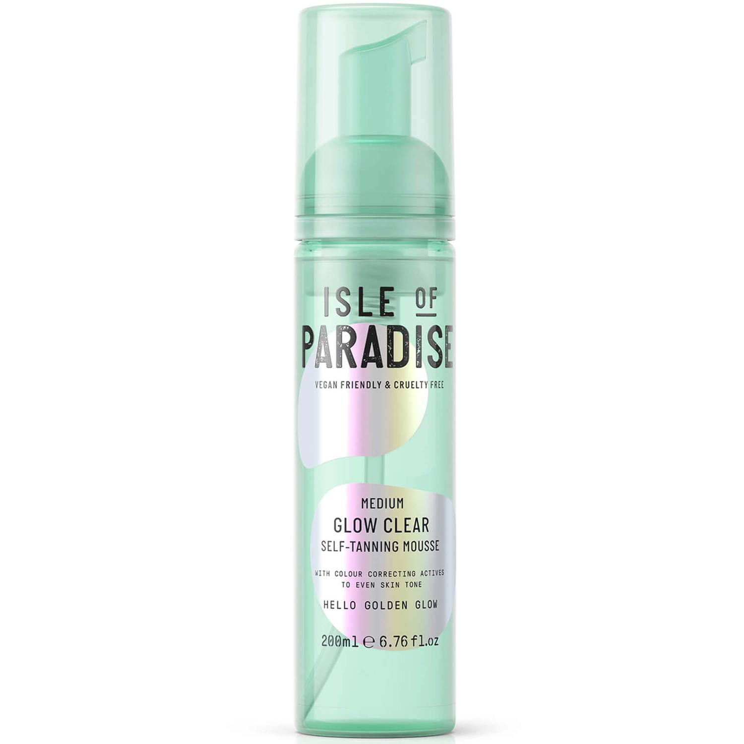 Isle of Paradise Glow Clear Self-Tanning Mousse - Medium 200ml