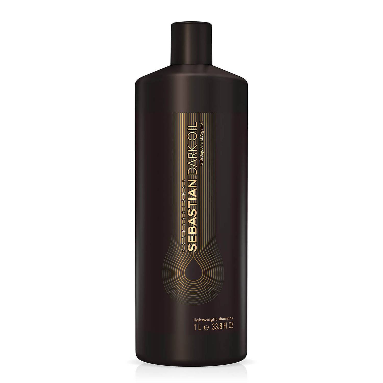 Sebastian Dark Oil Lightweight Jojoba and Argan Oils Shampoo, 33.8 Fl Oz