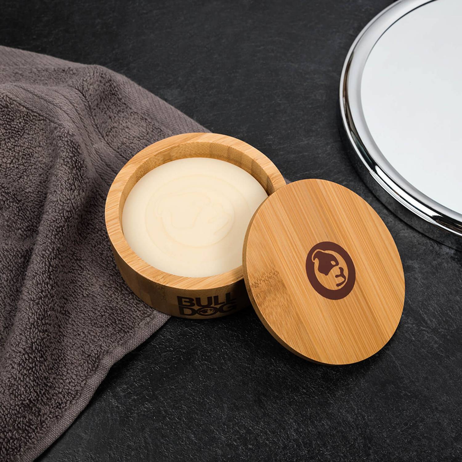 Bulldog Original Shave Soap and Bamboo Bowl 100g