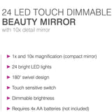 Rio 24 LED Touch Dimmable Makeup Mirror