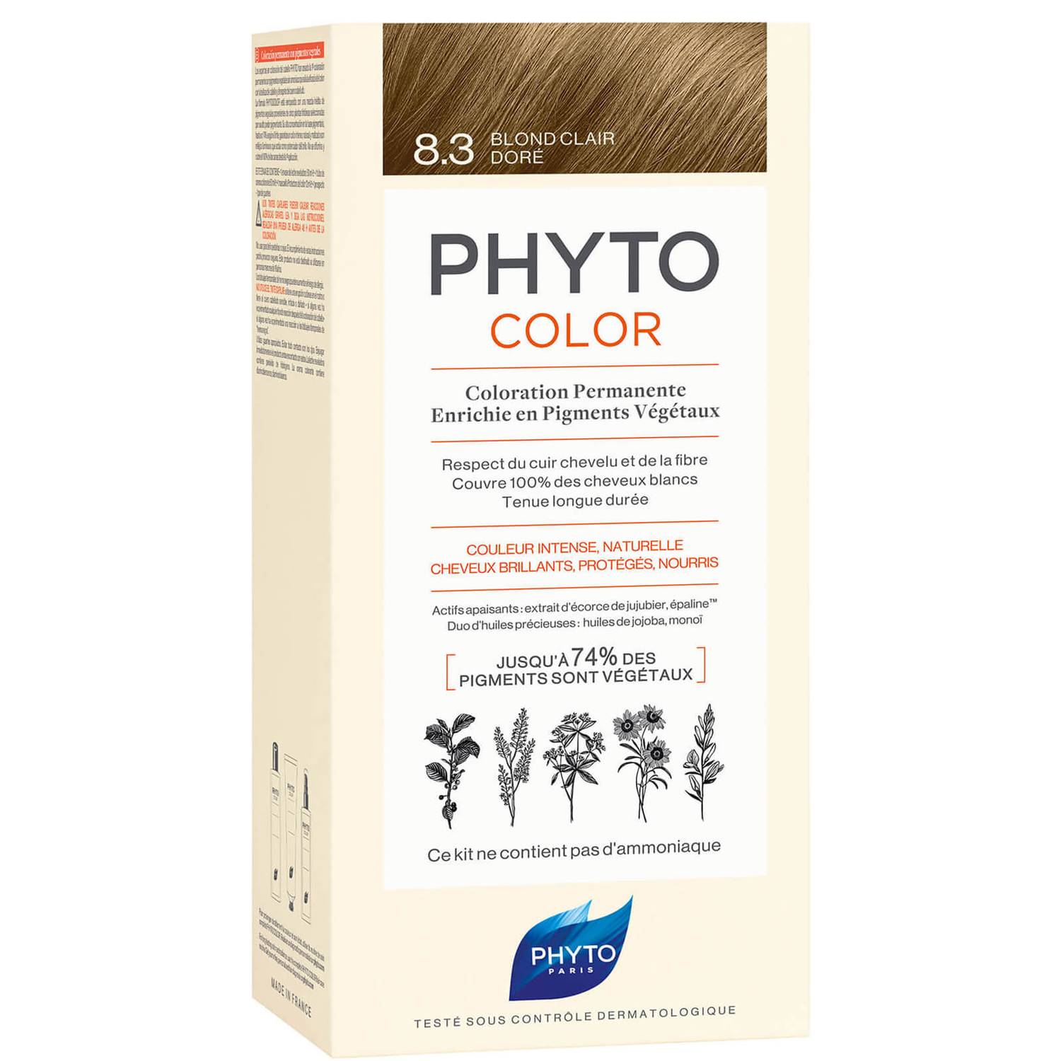 Phyto Hair Colour by Phytocolor - 8.3 Light Golden Blonde 180g