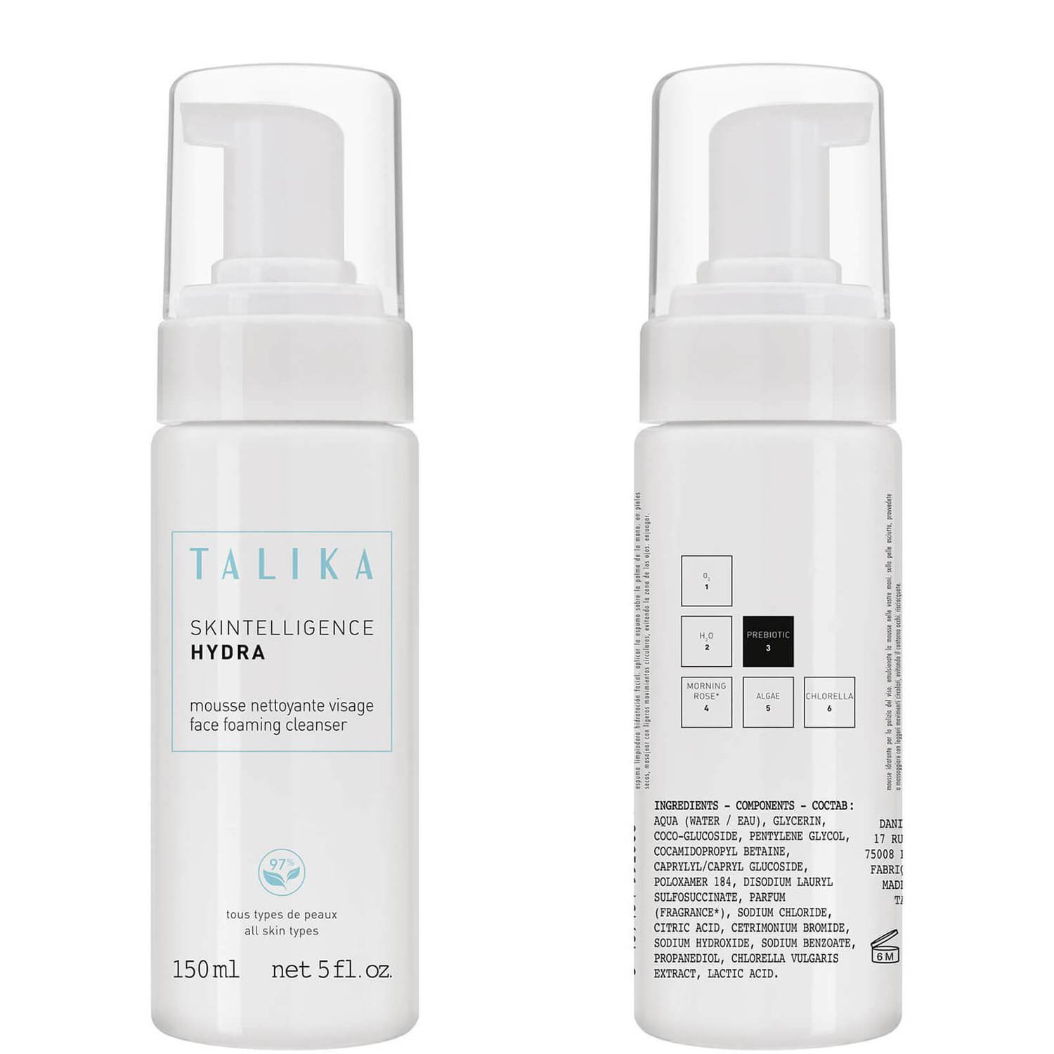 Talika Skintelligence Hydra Face Foaming Cleanser 150ml