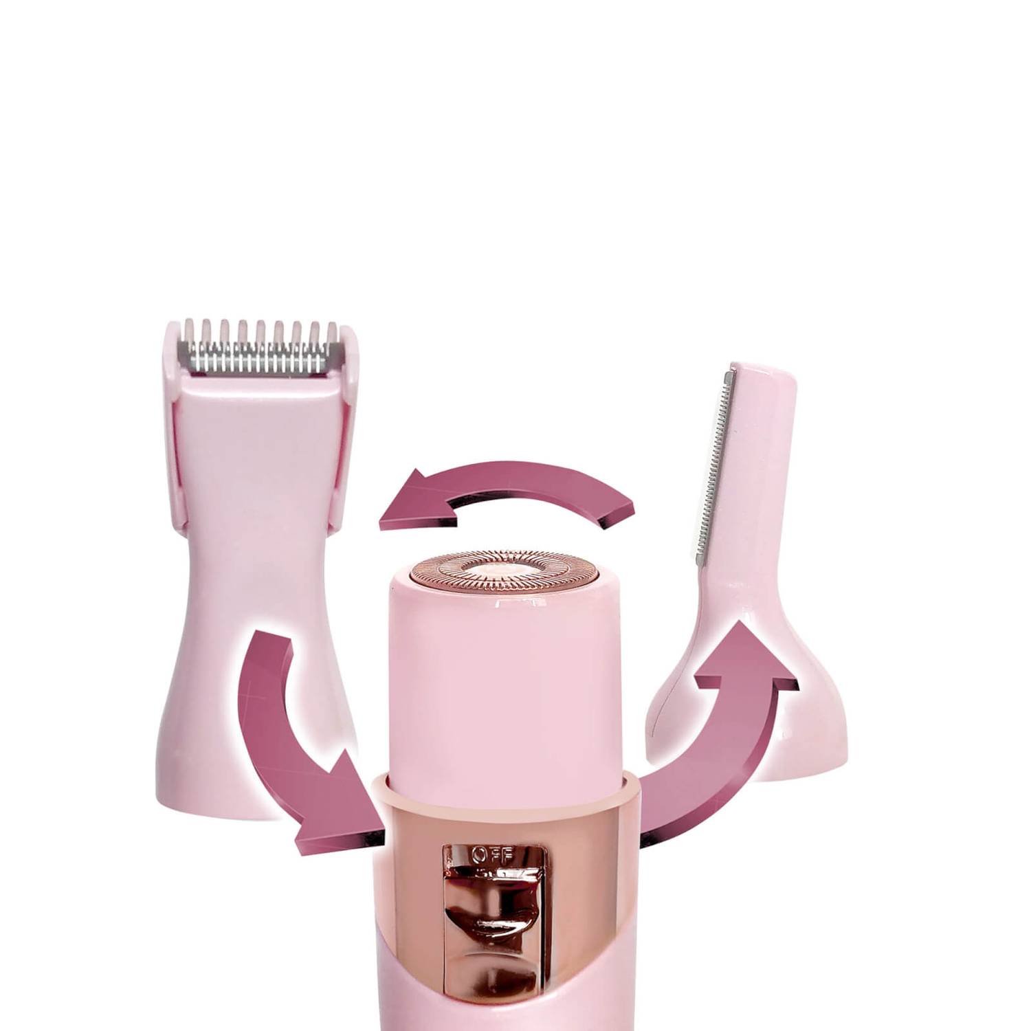 MAGNITONE London FuzzOff 3-in-1 Trimmer - Pink