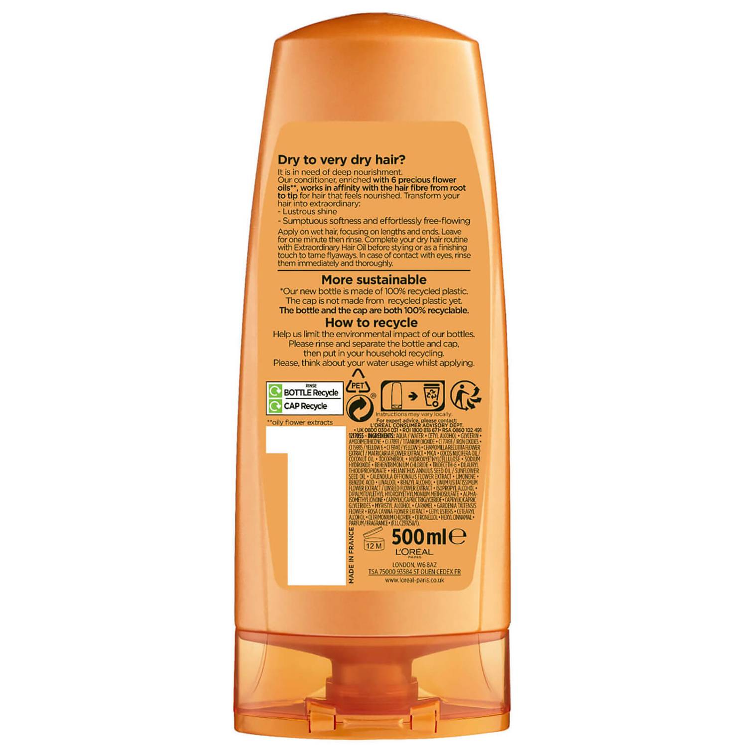 L'Oréal Paris Elvive Extraordinary Oil Conditioner for Dry Hair 500ml