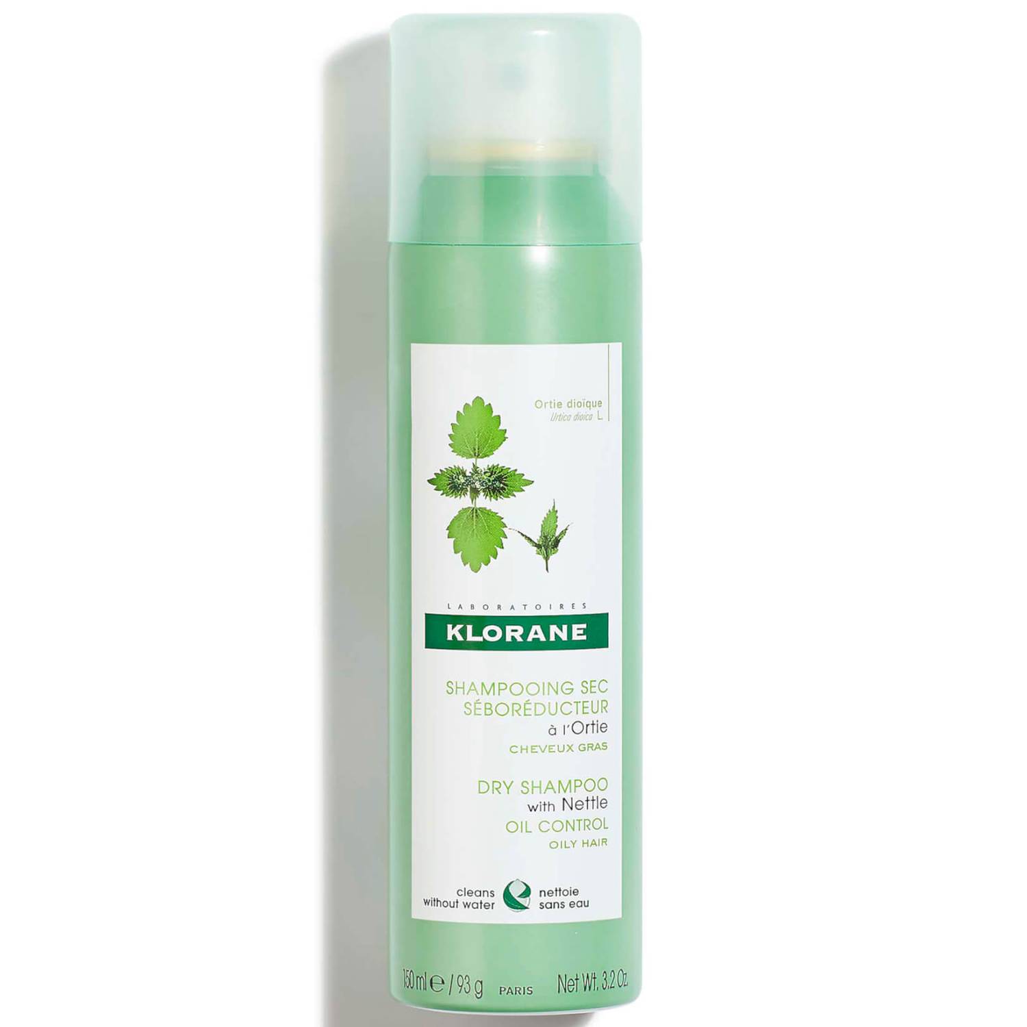 KLORANE Purifying Dry Shampoo with Nettle for Oily Hair 150ml