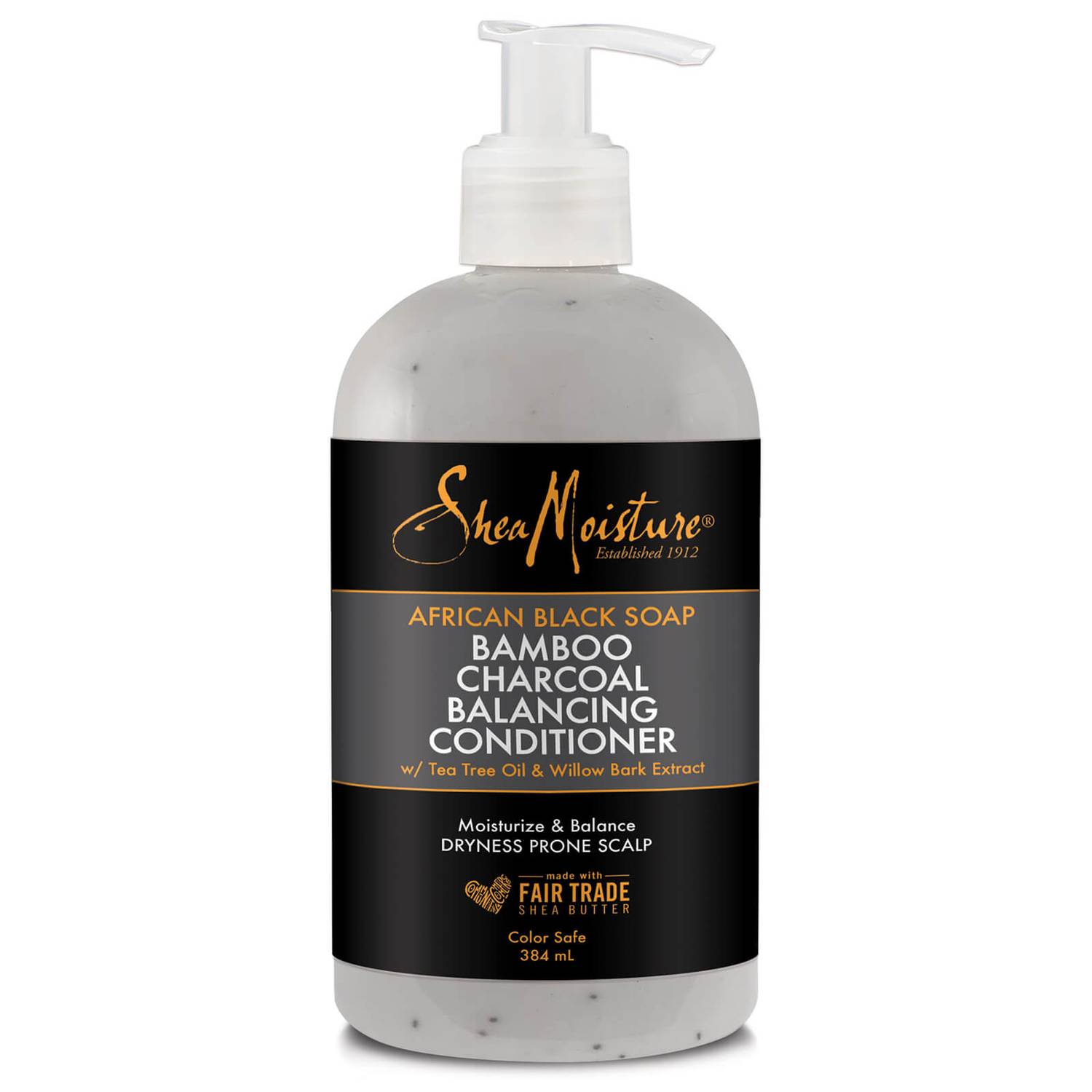 Shea Moisture African Black Soap Bamboo Charcoal Conditioner 384ml - Exclusive