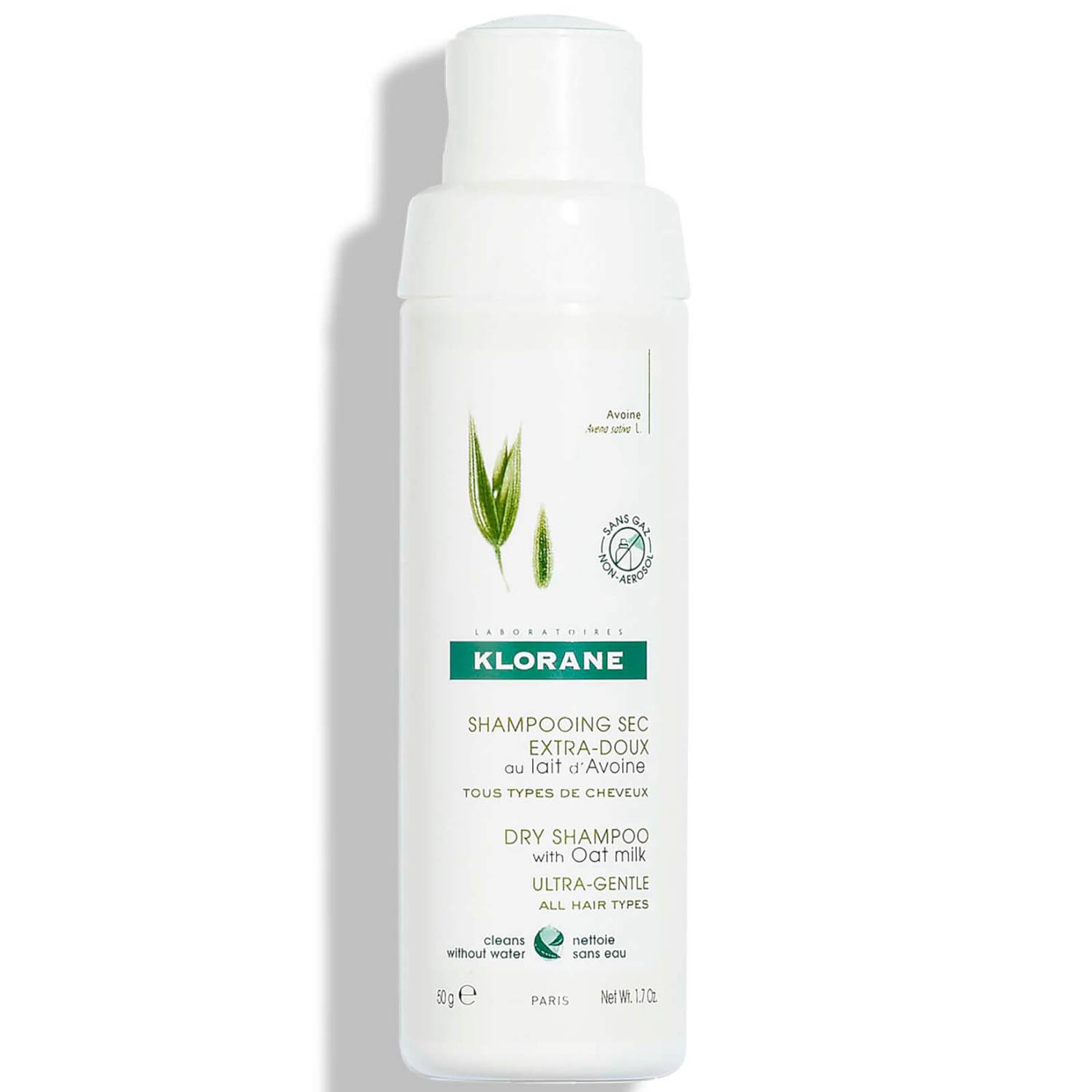 KLORANE Eco Friendly Dry Shampoo with Oat Milk 50g