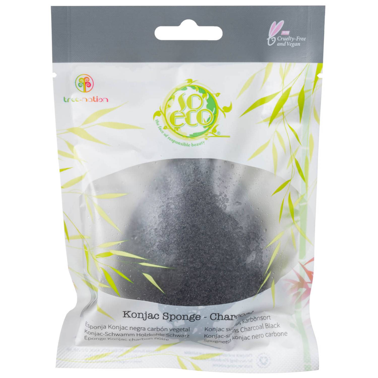 So Eco Konjac Face Sponge - Charcoal