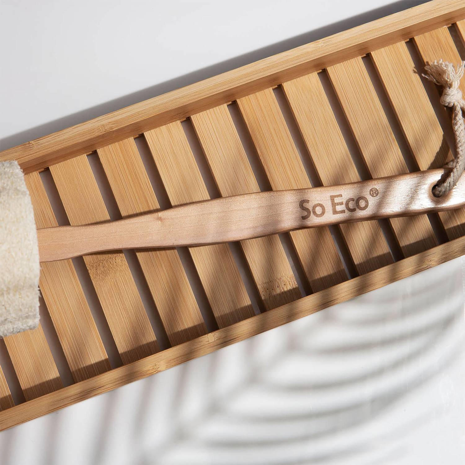 So Eco Loofah with Wooden Handle