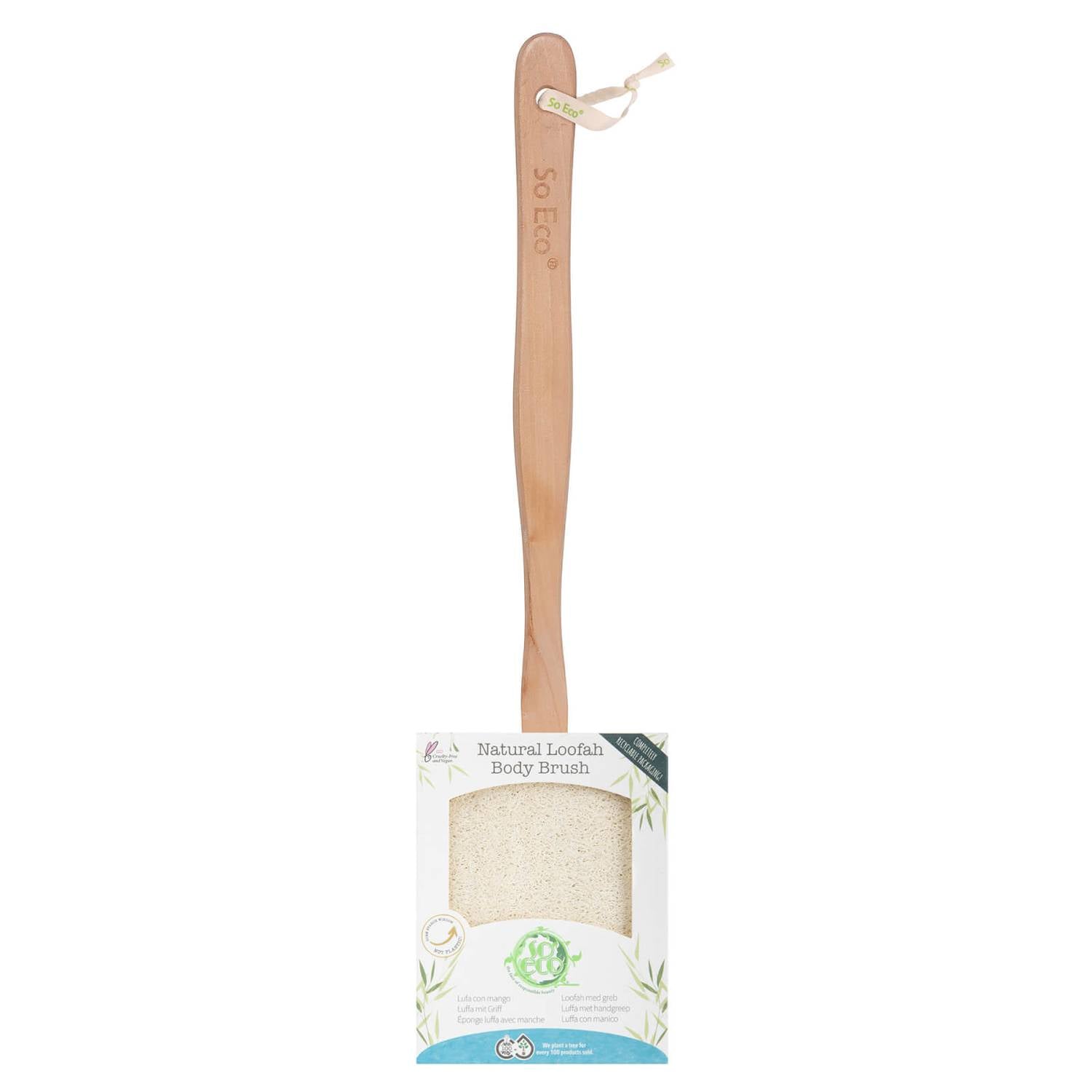 So Eco Loofah with Wooden Handle