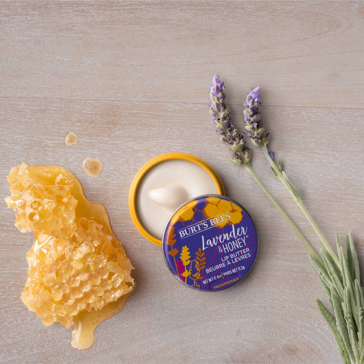 Burt's Bees 100% Natural Moisturizing Lip Butter with Lavender and Honey 11.3g