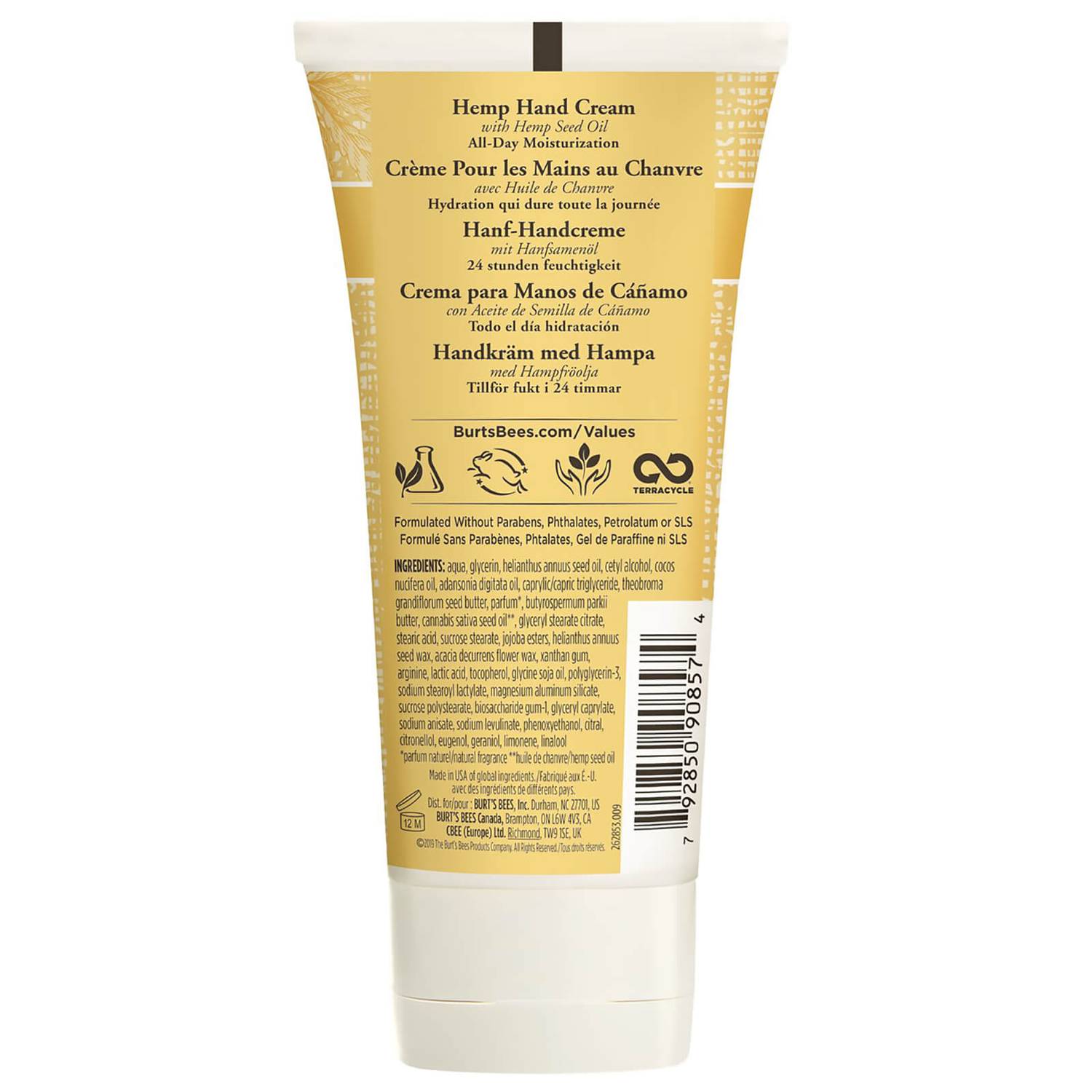 Burt's Bees Hemp Hand Cream 70g