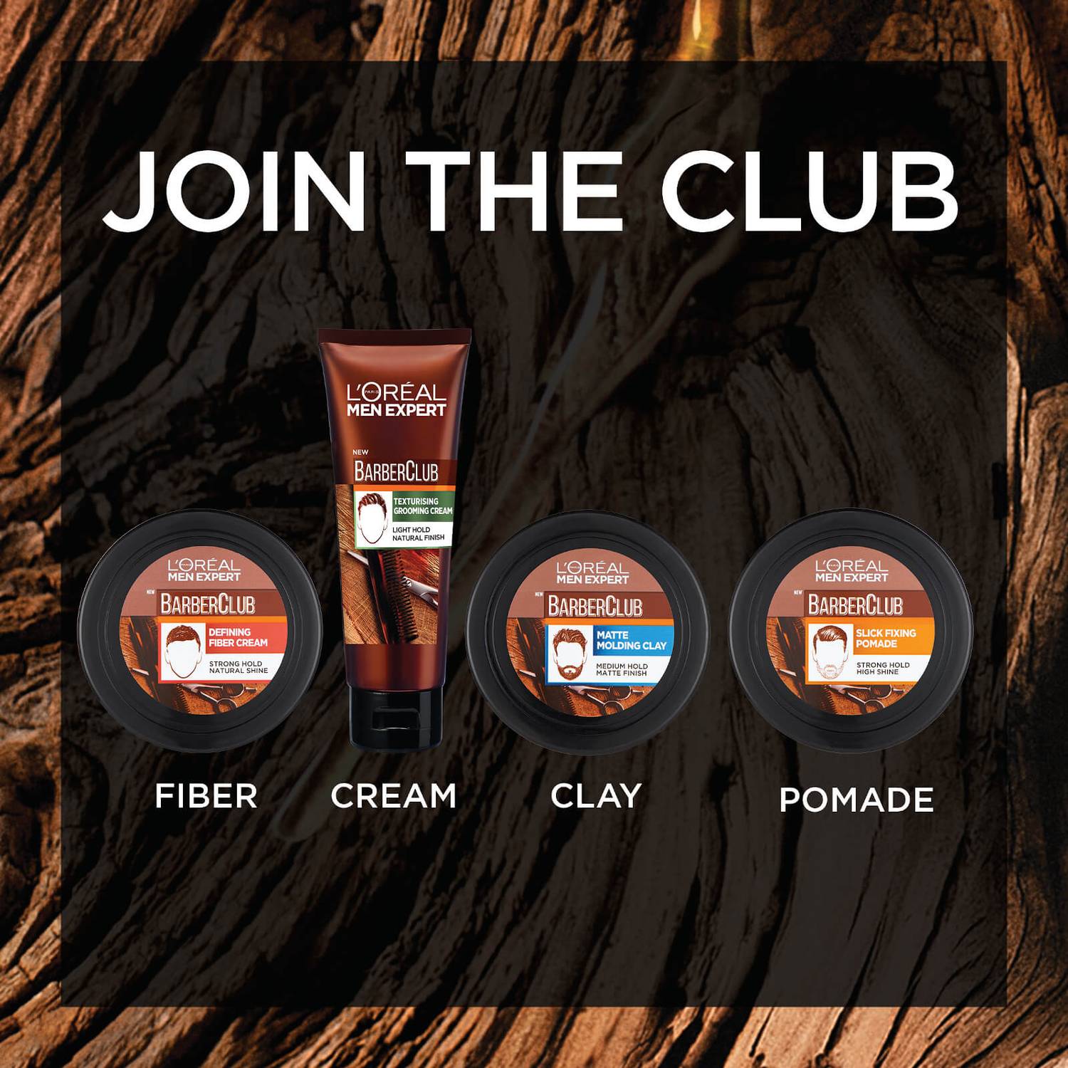 L'Oreal Men Expert Barber Club Hair Slicked Pomade 75ml