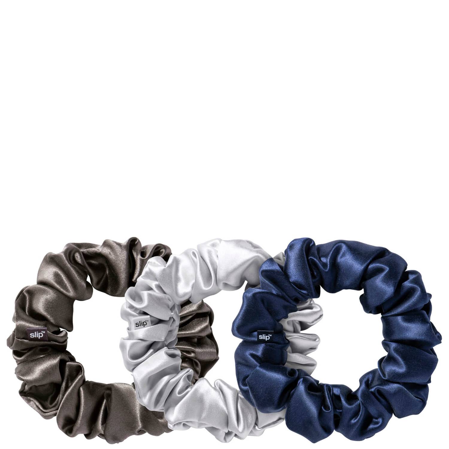 Slip Silk Large Scrunchies - Midnight (Pack of 3)