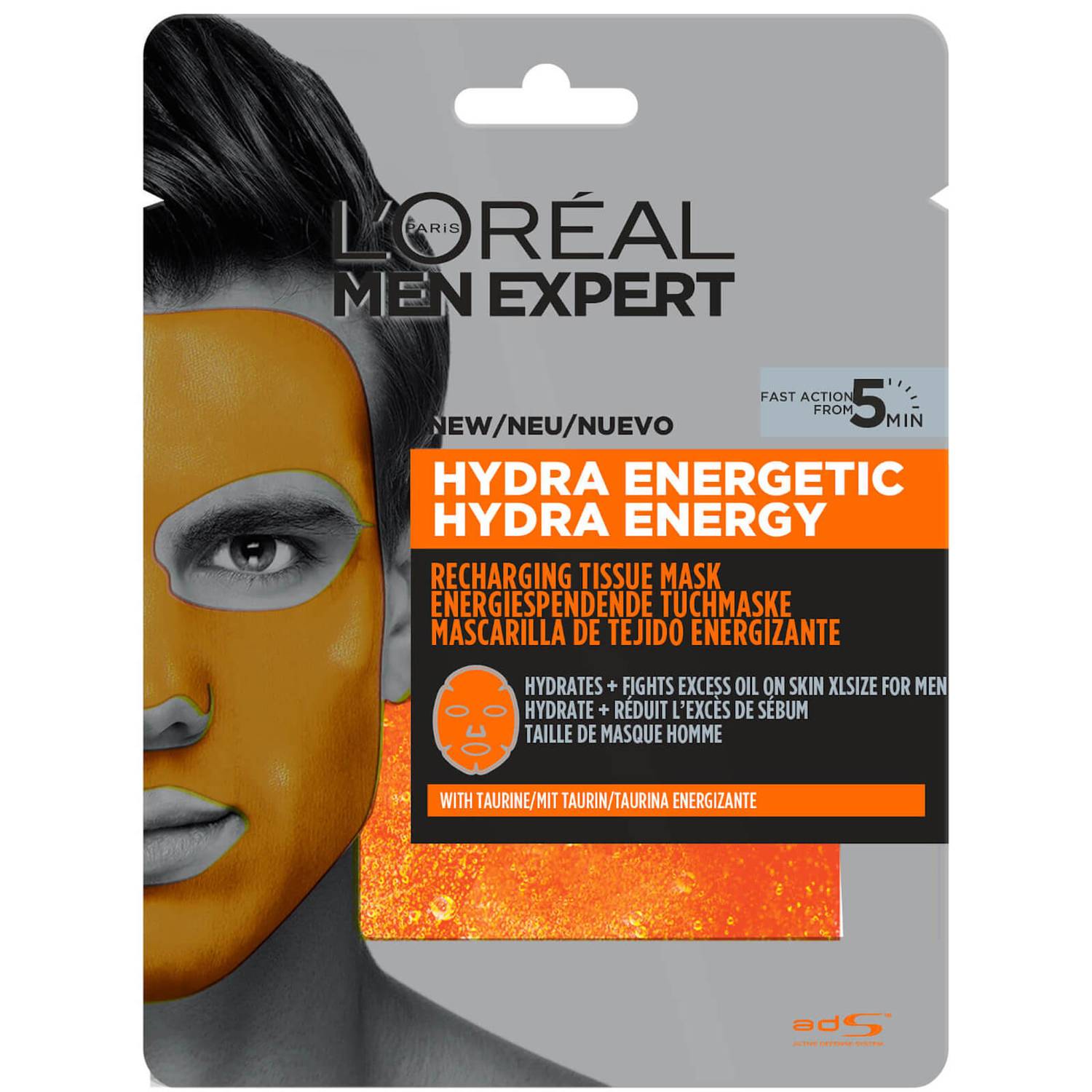 L'Oréal Paris Men Expert Hydra Energetic Tissue Mask 30g