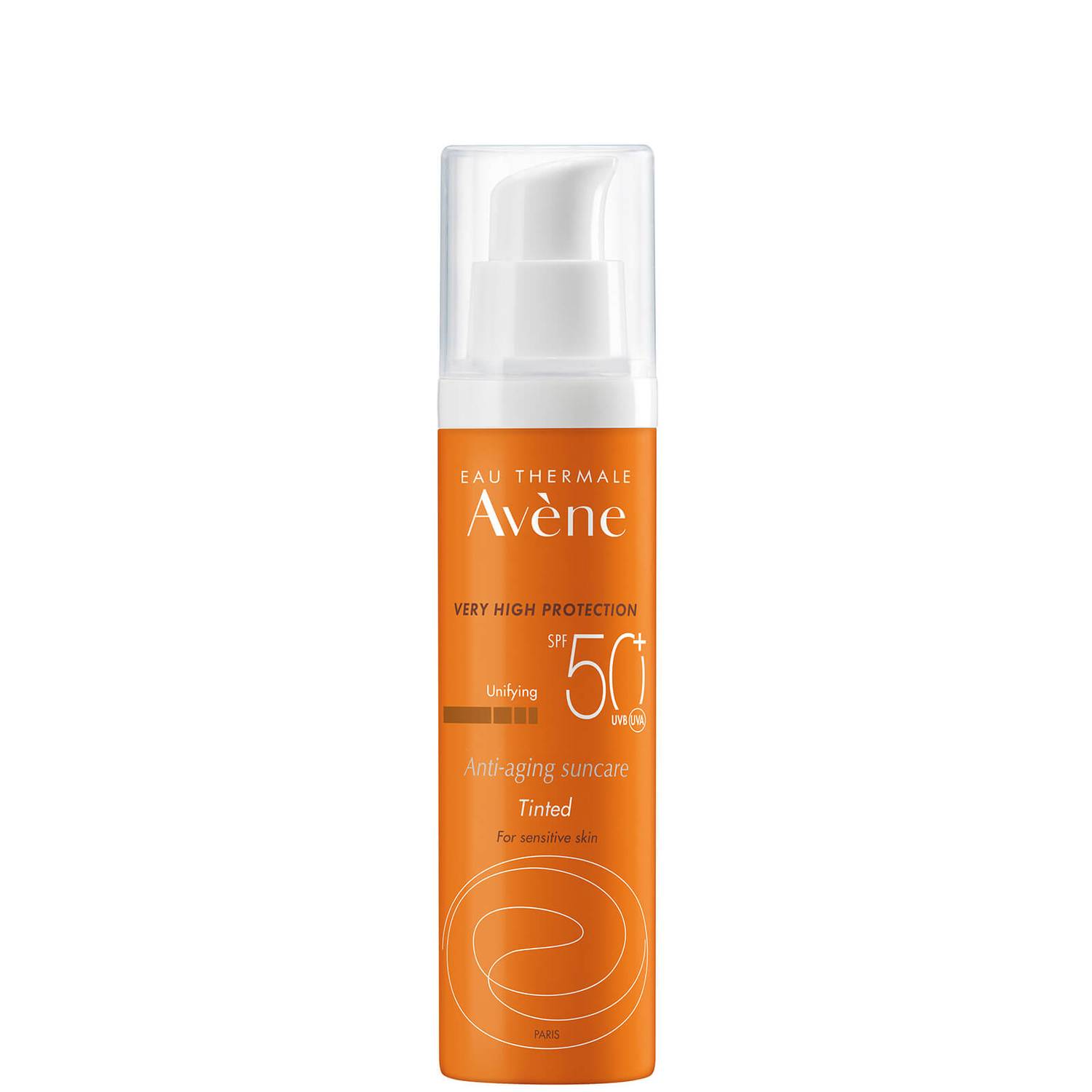 Avène Very High Protection Anti-Ageing Tinted SPF50+ Sun Cream for Sensitive Skin 50ml