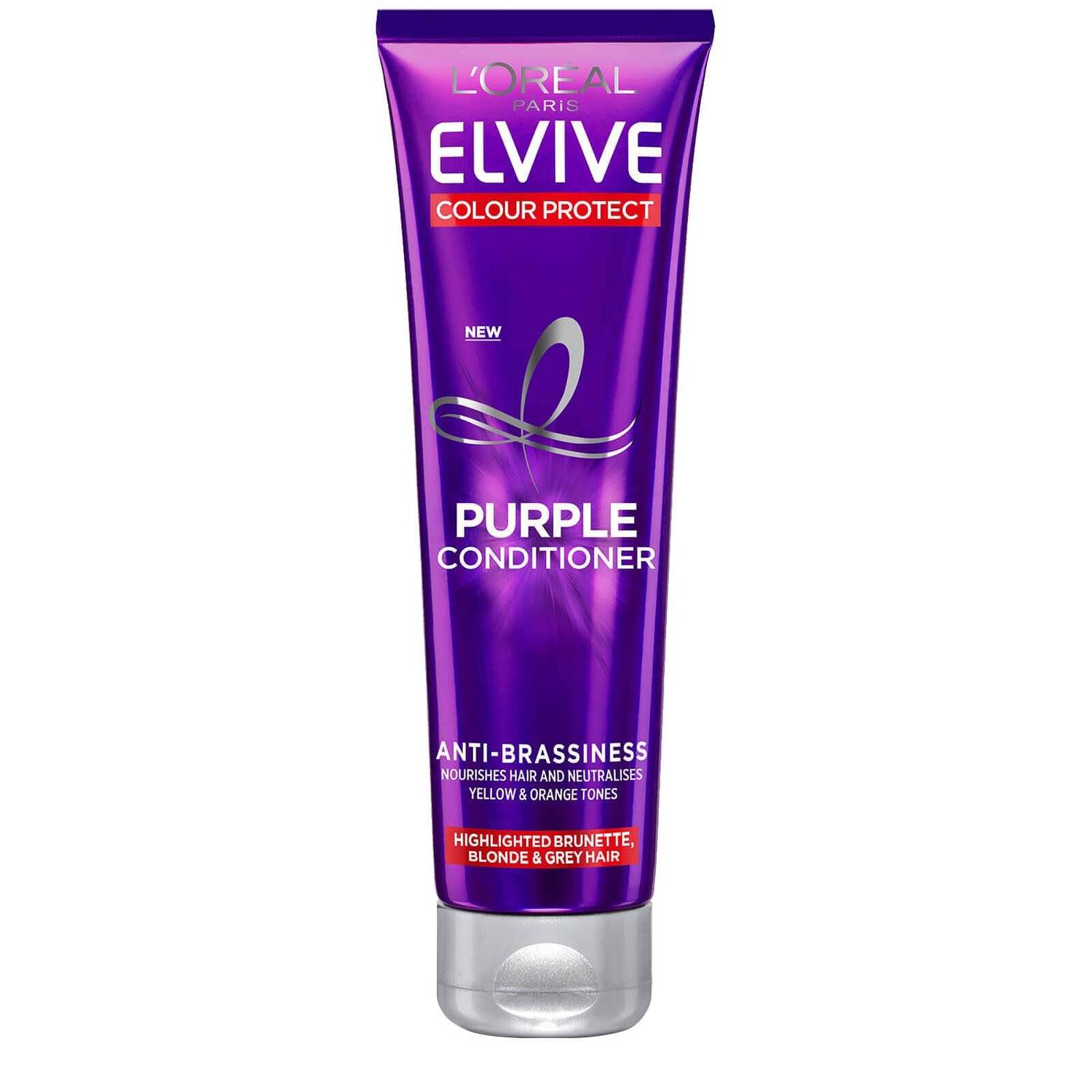 L'Oréal Paris Elvive Colour Protect Anti-Brassiness Purple Shampoo and Conditioner Set - Exclusive