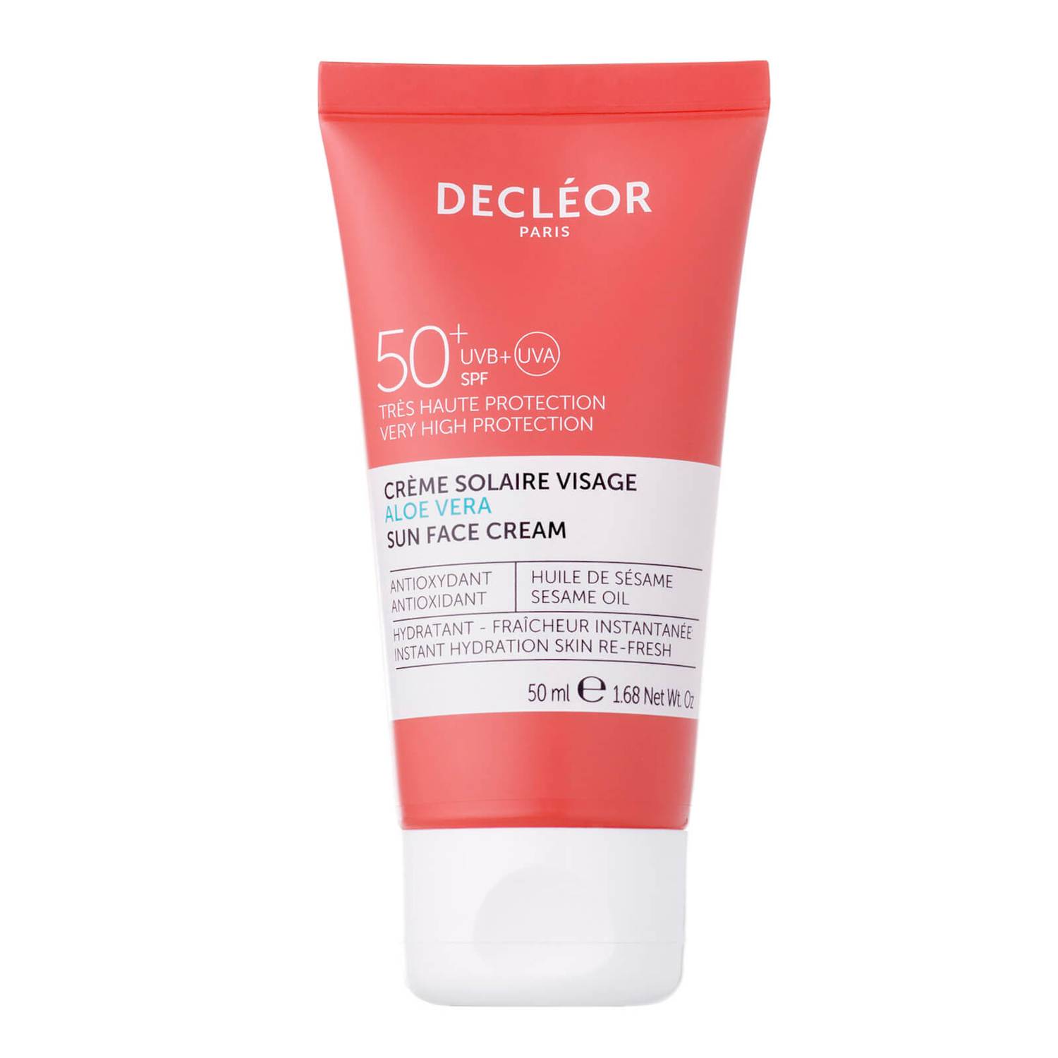 DECLÉOR Aloe Vera Suncare Face Cream SPF50+ 50ml