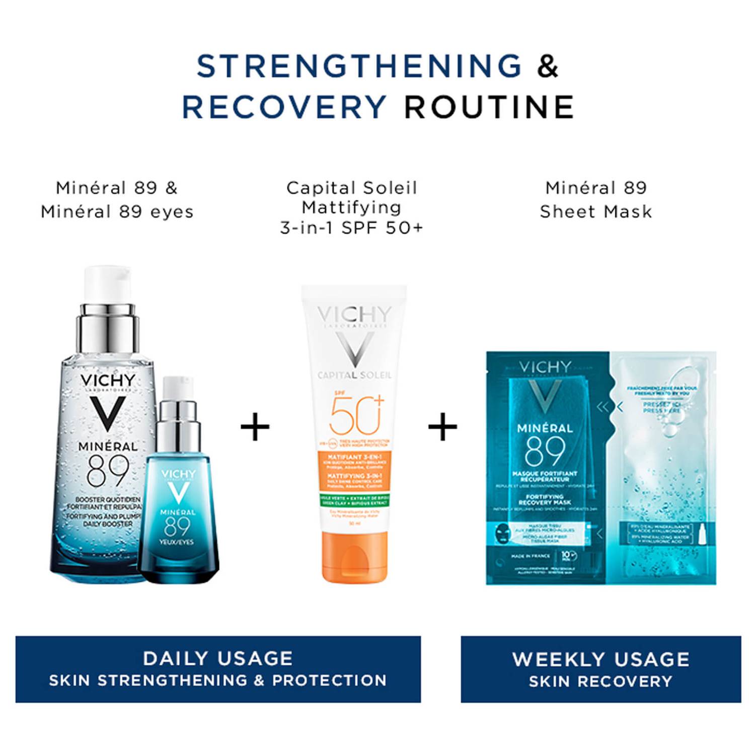 VICHY Minéral 89 Hyaluronic Acid Fortifying Sheet Mask