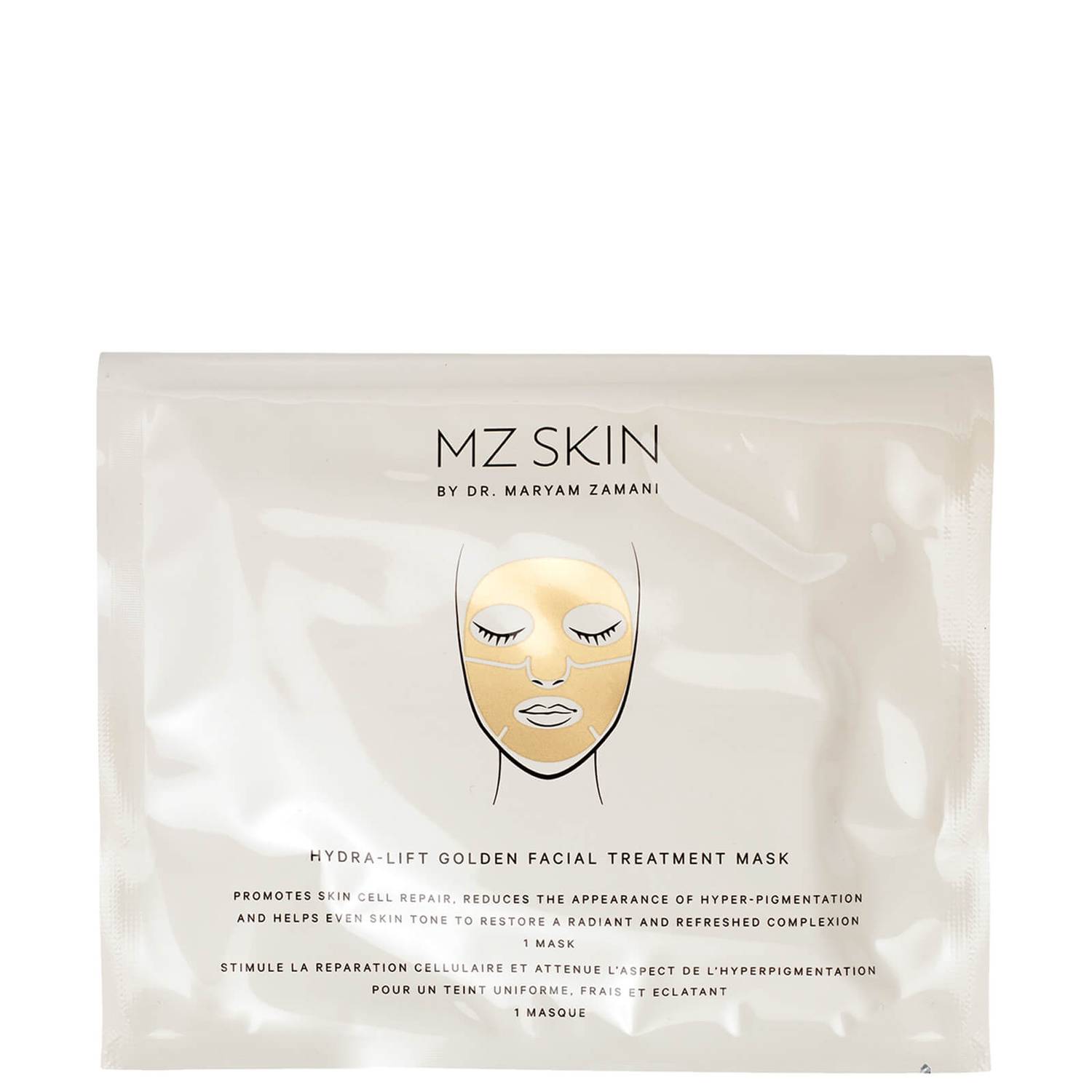 MZ Skin Hydra-Lift Golden Facial Treatment Mask (Pack of 5)