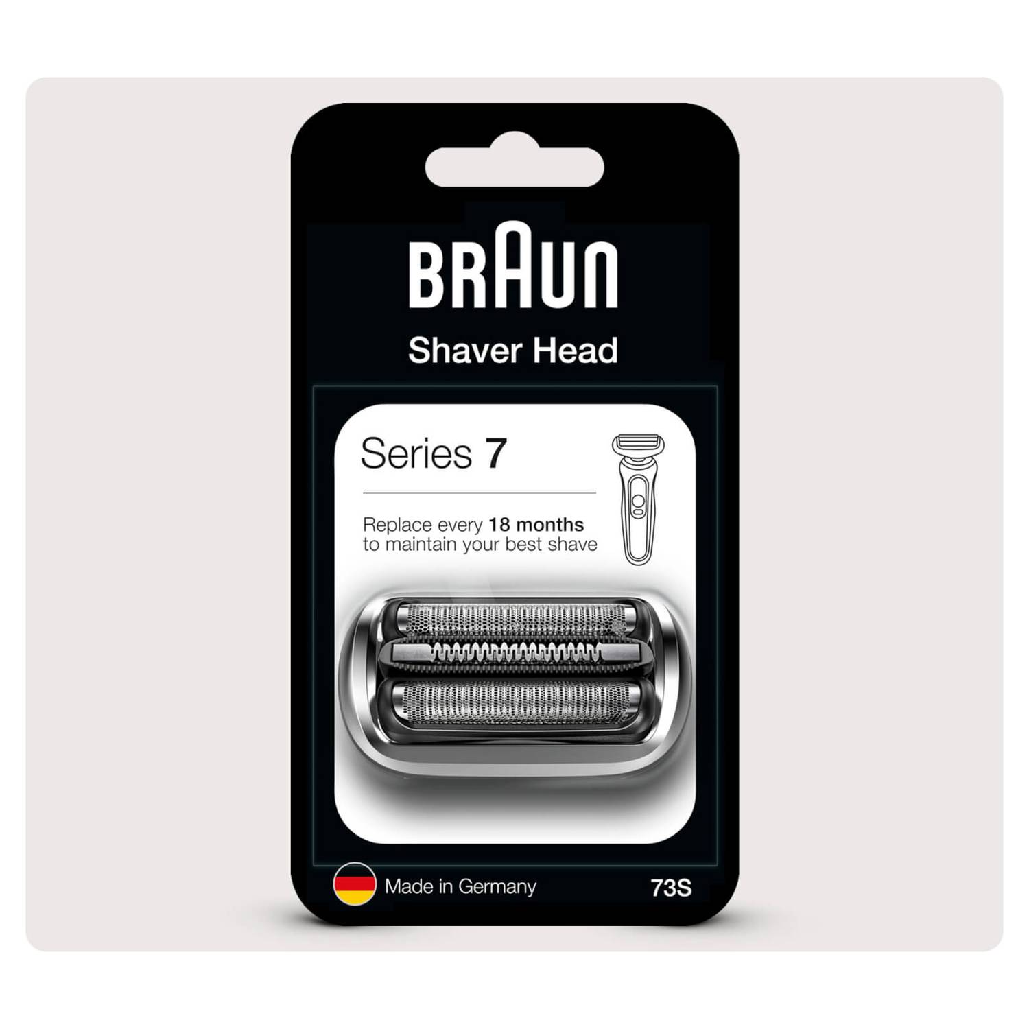 Braun Series 7 73S Electric Shaver Head Replacement, Silver