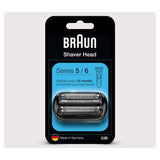 Braun Series 5/6 53B Electric Shaver Head Replacement - Black