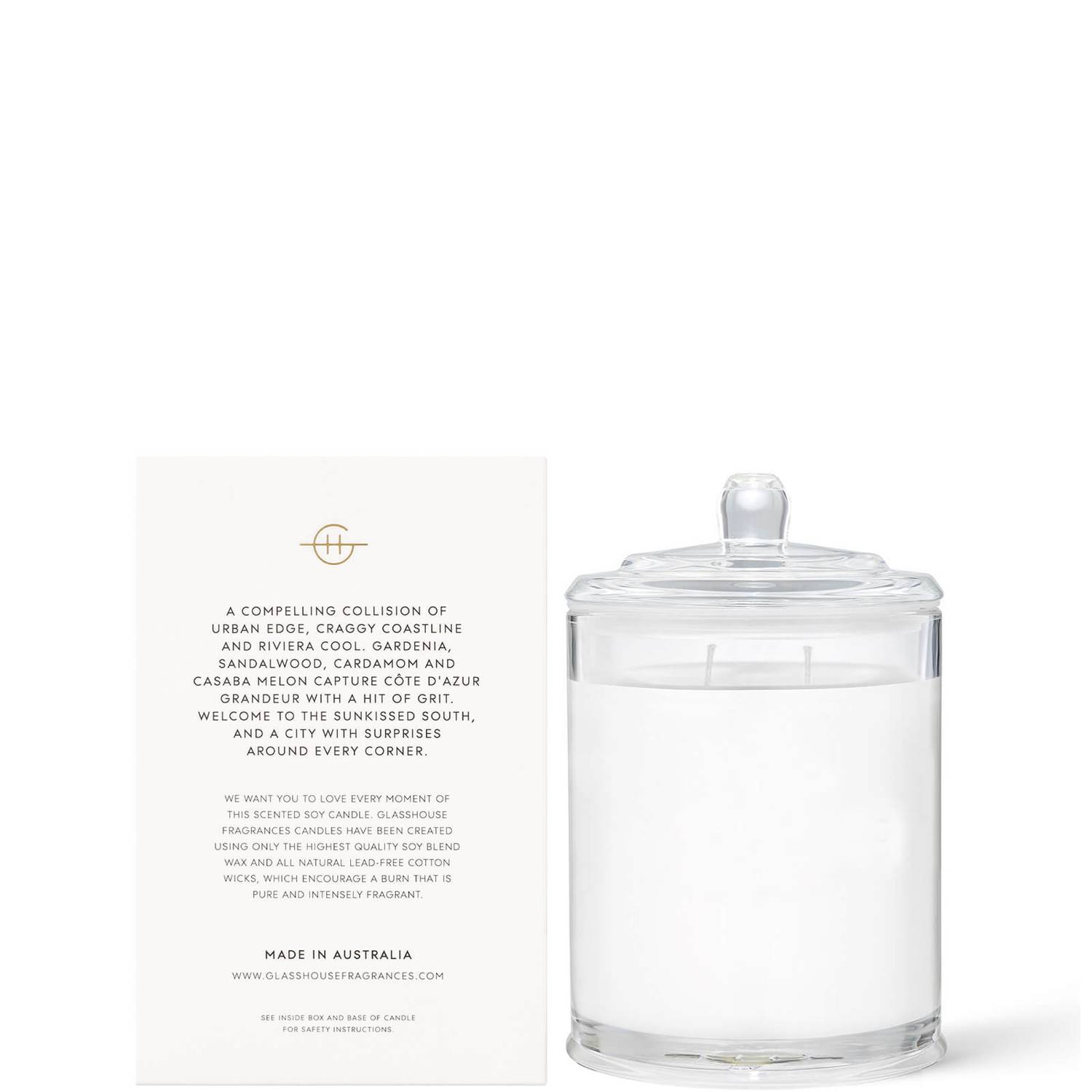 Glasshouse Fragrances Marseille Memoir Candle 380g