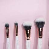 brushworks Travel Brush Set - White/Gold