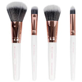 brushworks Travel Brush Set - White/Gold