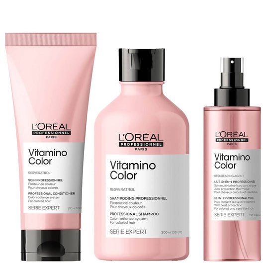 L'Oréal Professionnel Vitamino Color at Home Experts for Coloured Hair Bundle