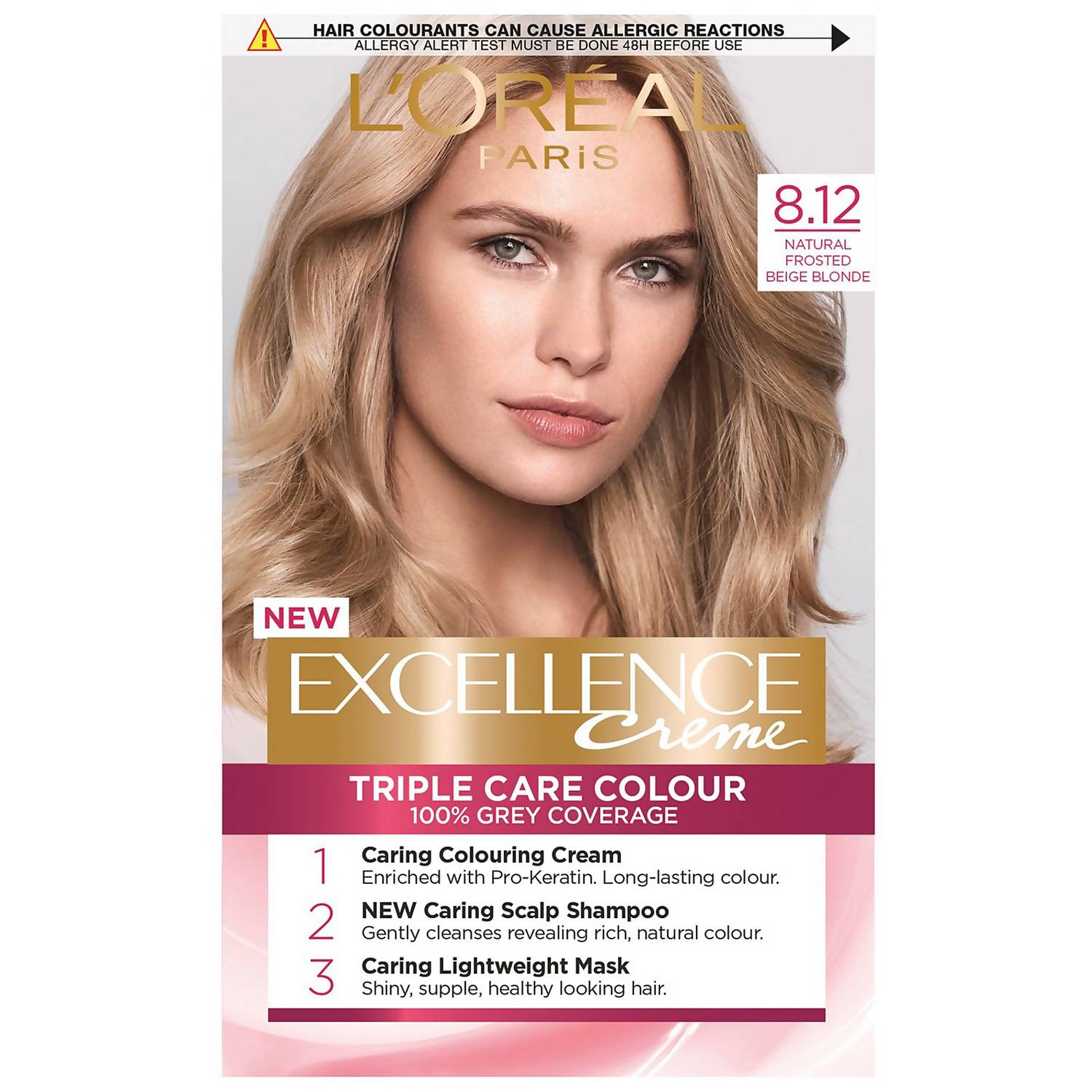 8.12 Natural Frosted Beige Blonde