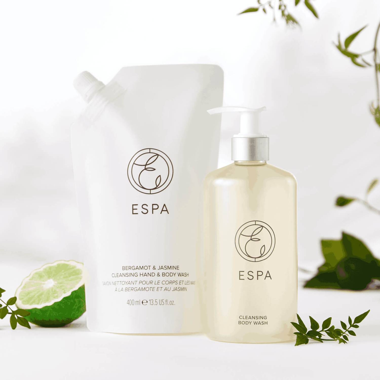 ESPA Bergamot and Jasmine Cleansing Hand and Body Wash 400ml