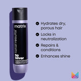 Matrix Total Results So Silver Purple Toning Shampoo and Conditioner for Blonde, Silver & Grey Hair 300ml Duo