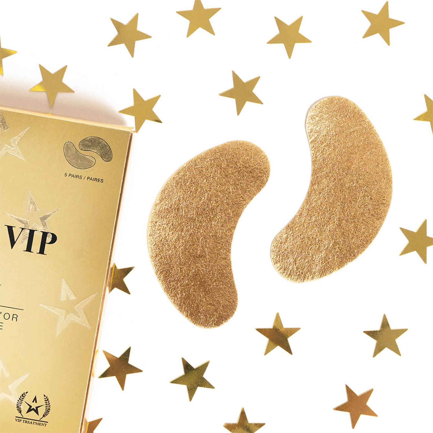 STARSKIN VIP The Gold Mask Eye Revitalizing Luxury Gold Foil Eye Masks (5 Pairs)