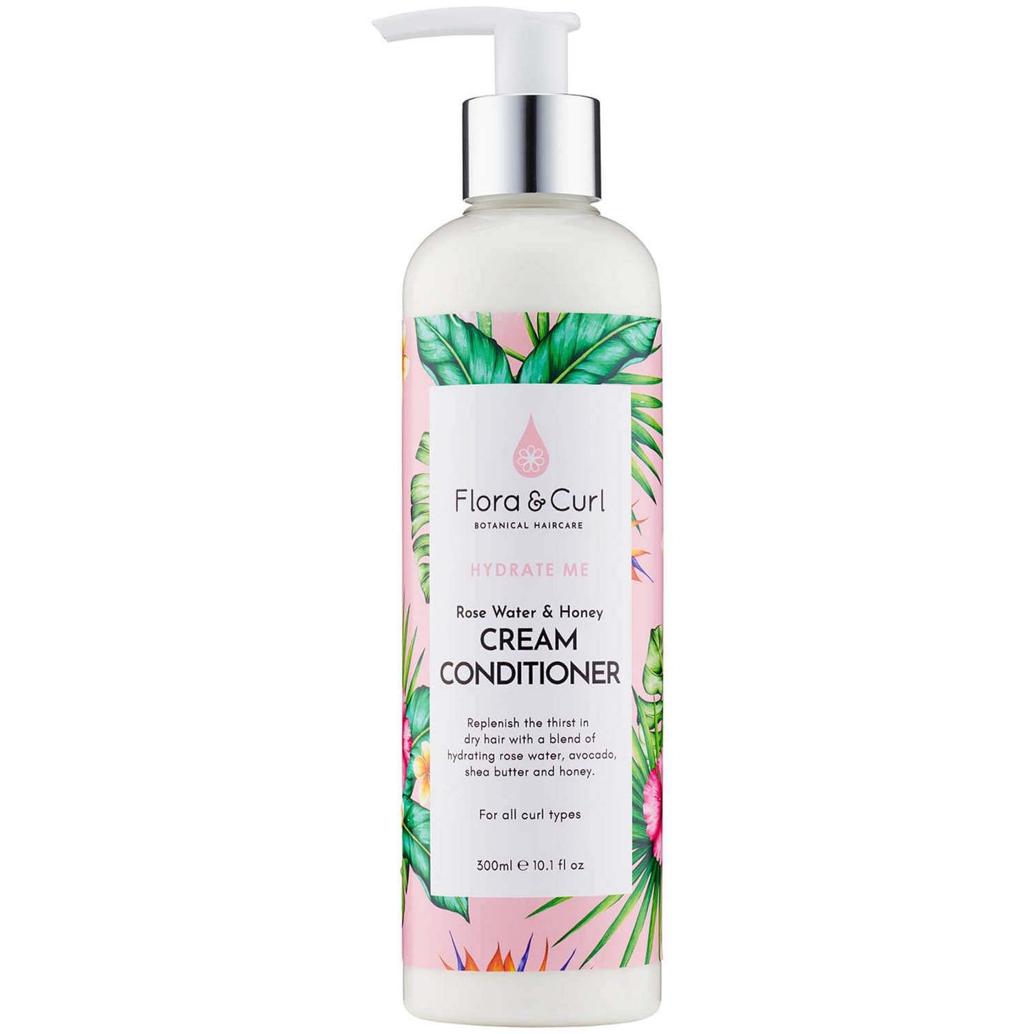 Flora & Curl Rose Water & Honey Cream Conditioner 300ml