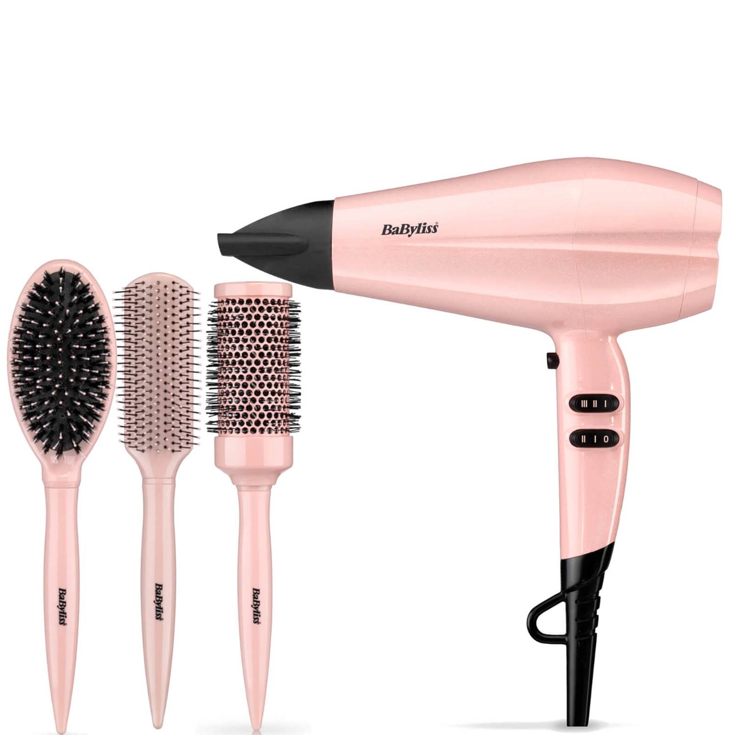 BaByliss Rose Blush Dryer Bundle