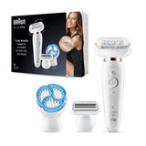 Braun Silk-épil 9 Flex 9010 Epilator, White/Gold