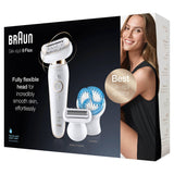 Braun Silk-épil 9 Flex 9010 Epilator, White/Gold