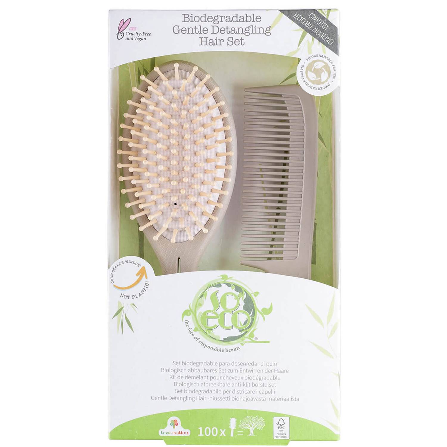 So Eco Biodegradable Gentle Detangling Hair Set